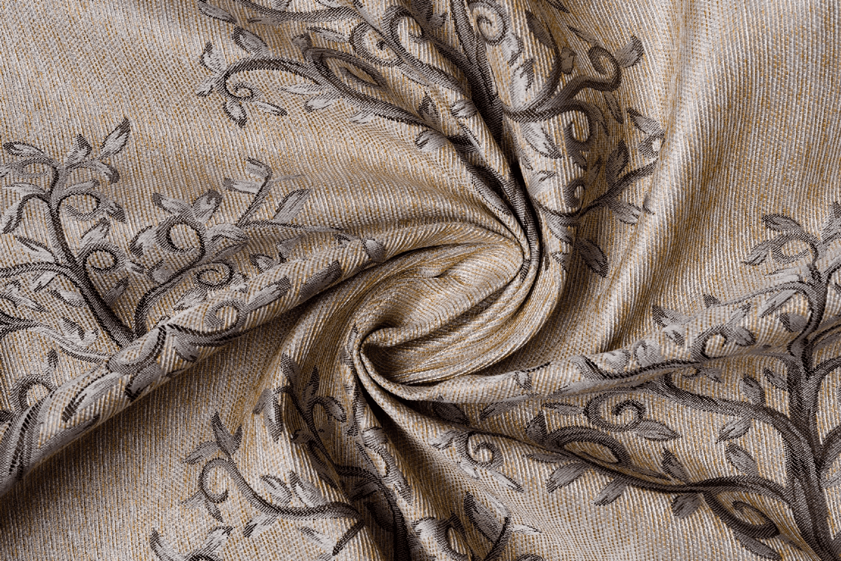 erinn beige colored material curtain