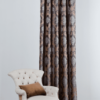 figaro coffee colored material curtain