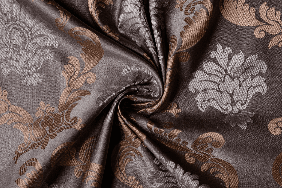 figaro coffee colored material curtain