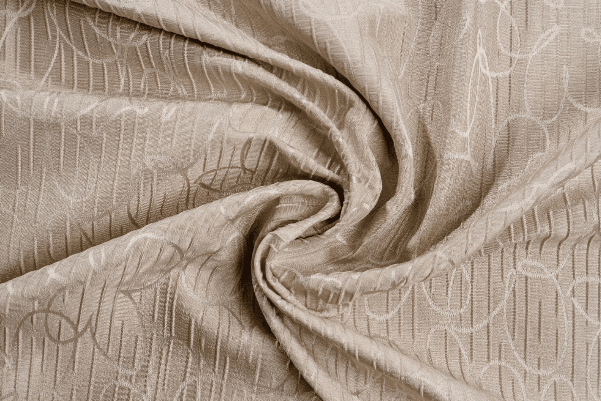 florette beige colored material curtain