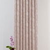 gemini pink colored material curtain