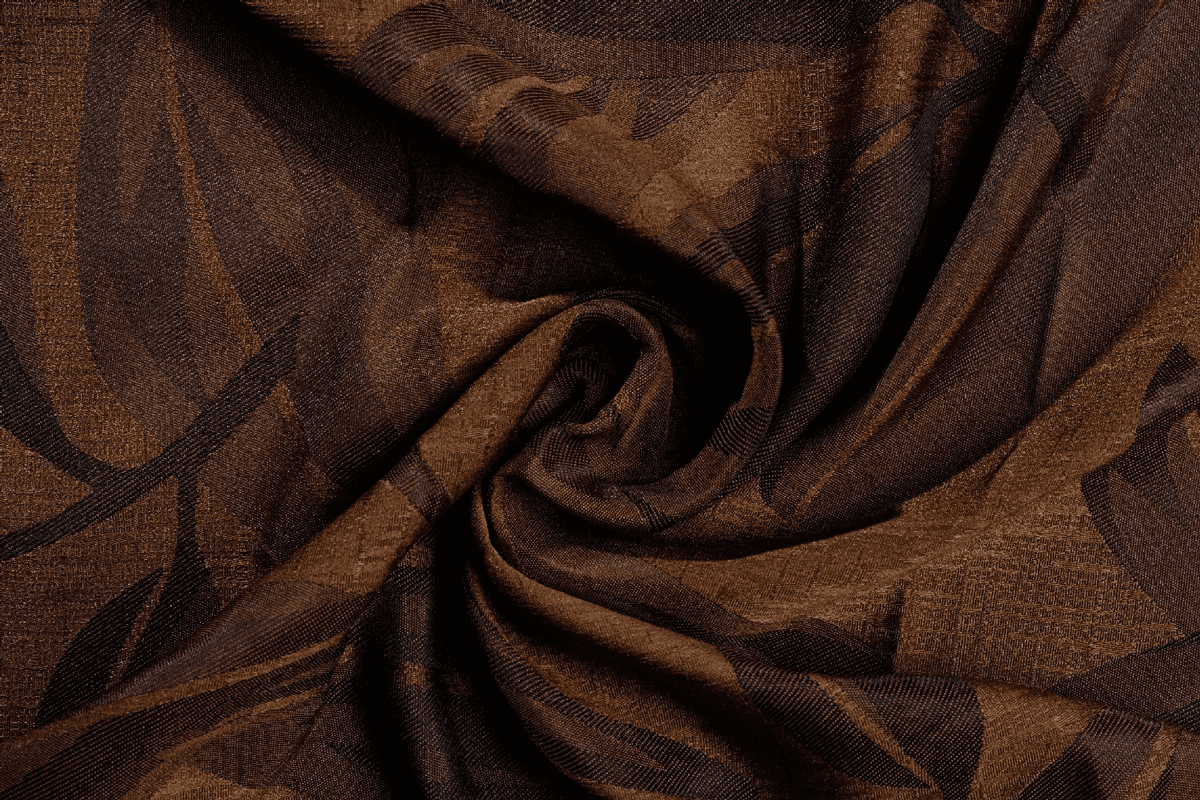 nydia brown colored material curtain