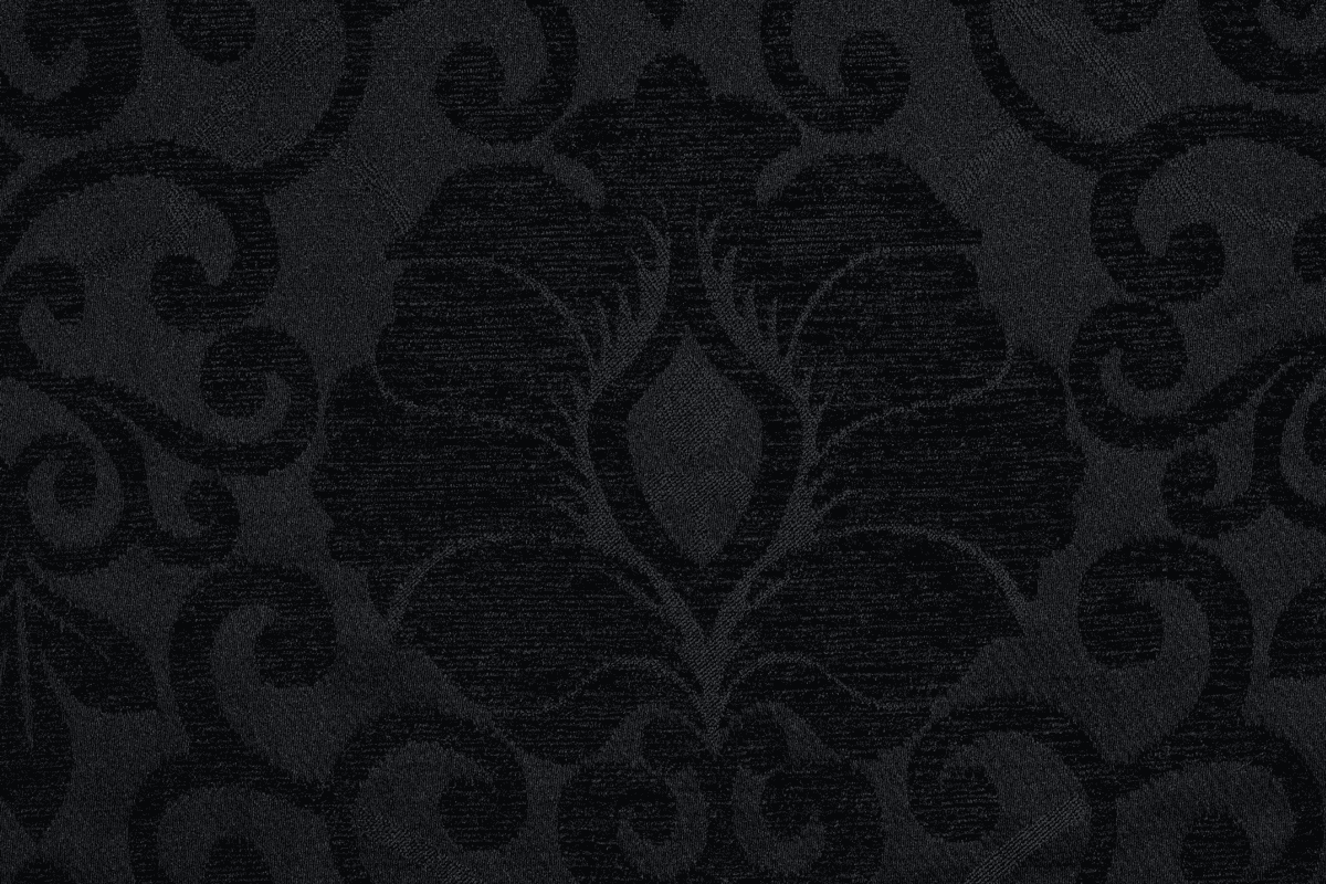 richard black colored material curtain