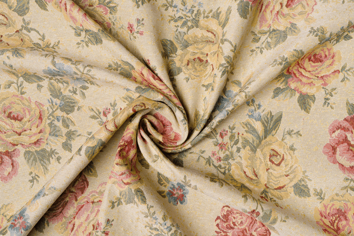 roslyn green colored material curtain