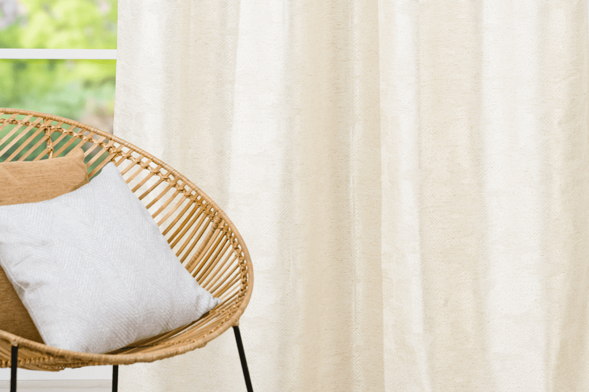 tagus beige colored material curtain