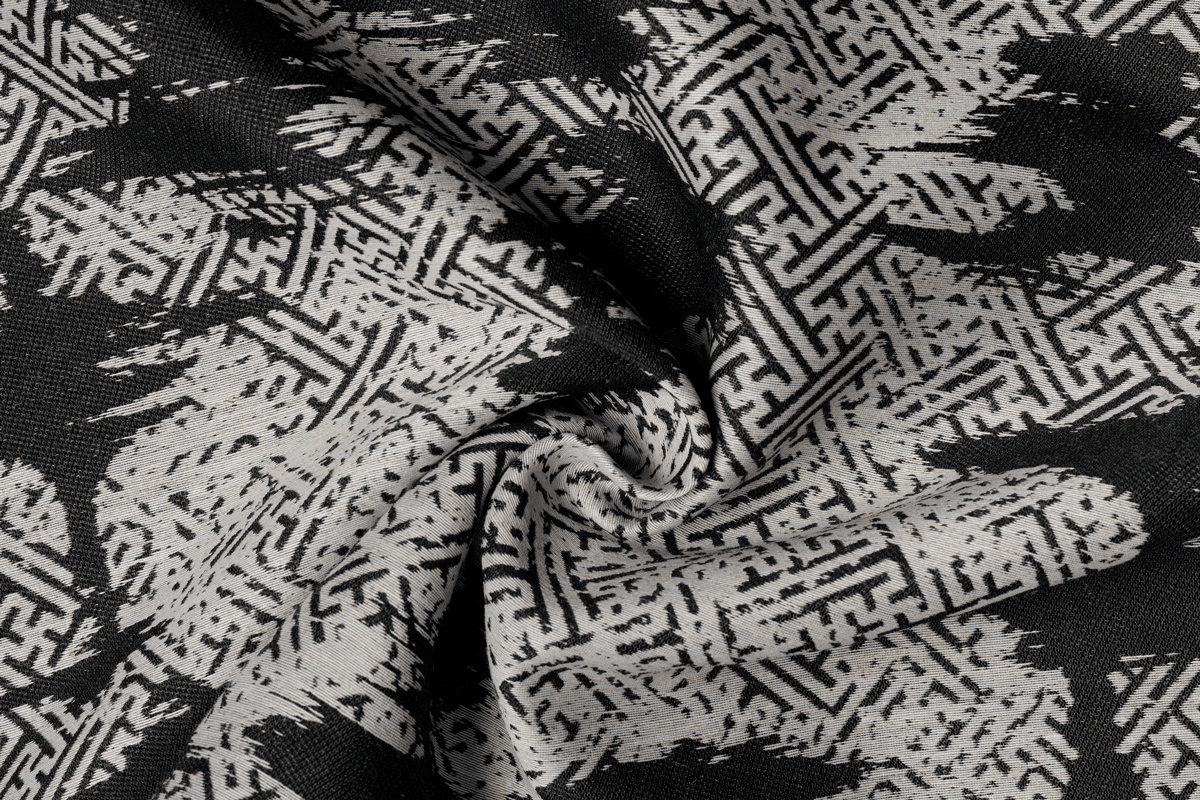 tagus black colored material curtain