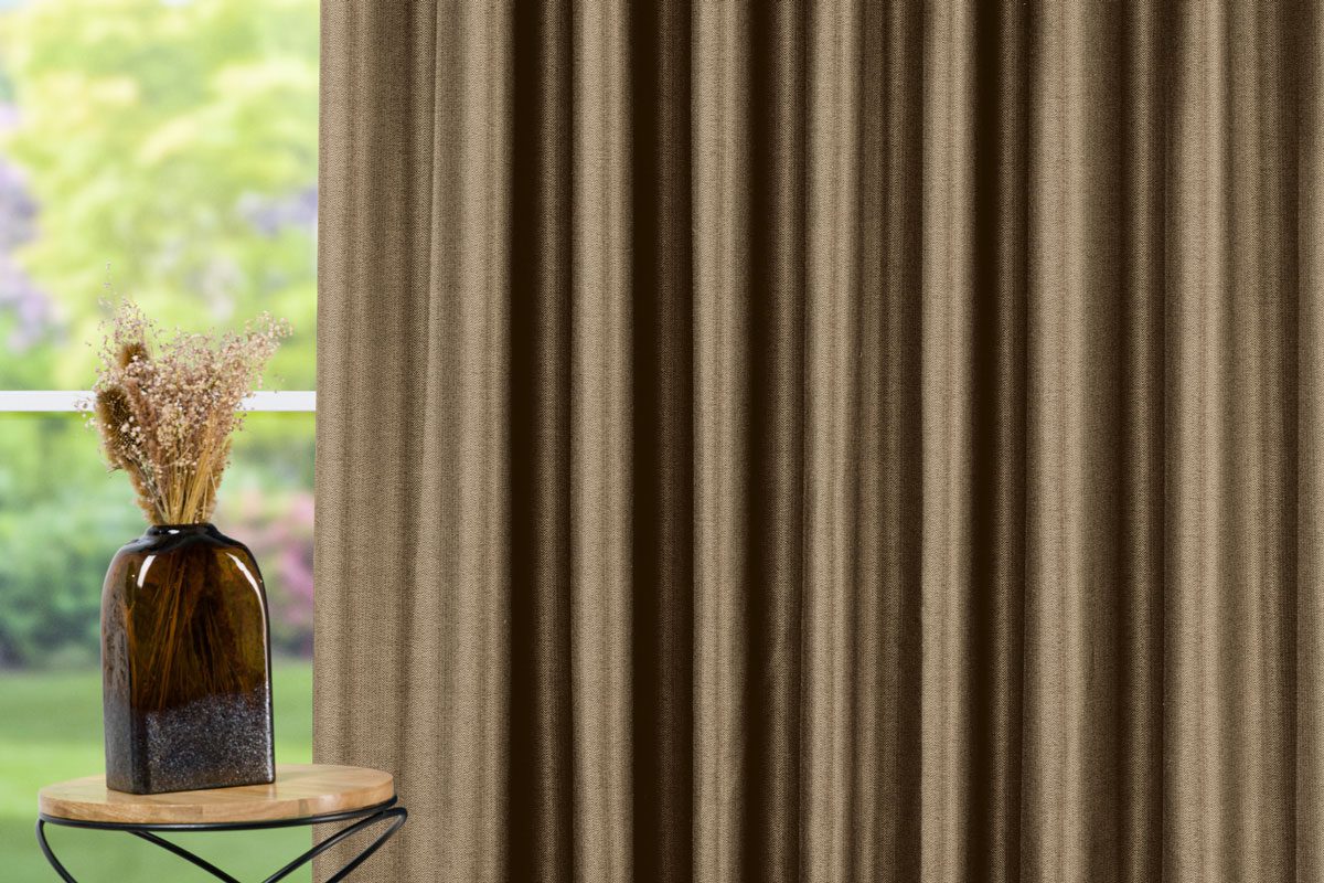 torre gold colored material curtain