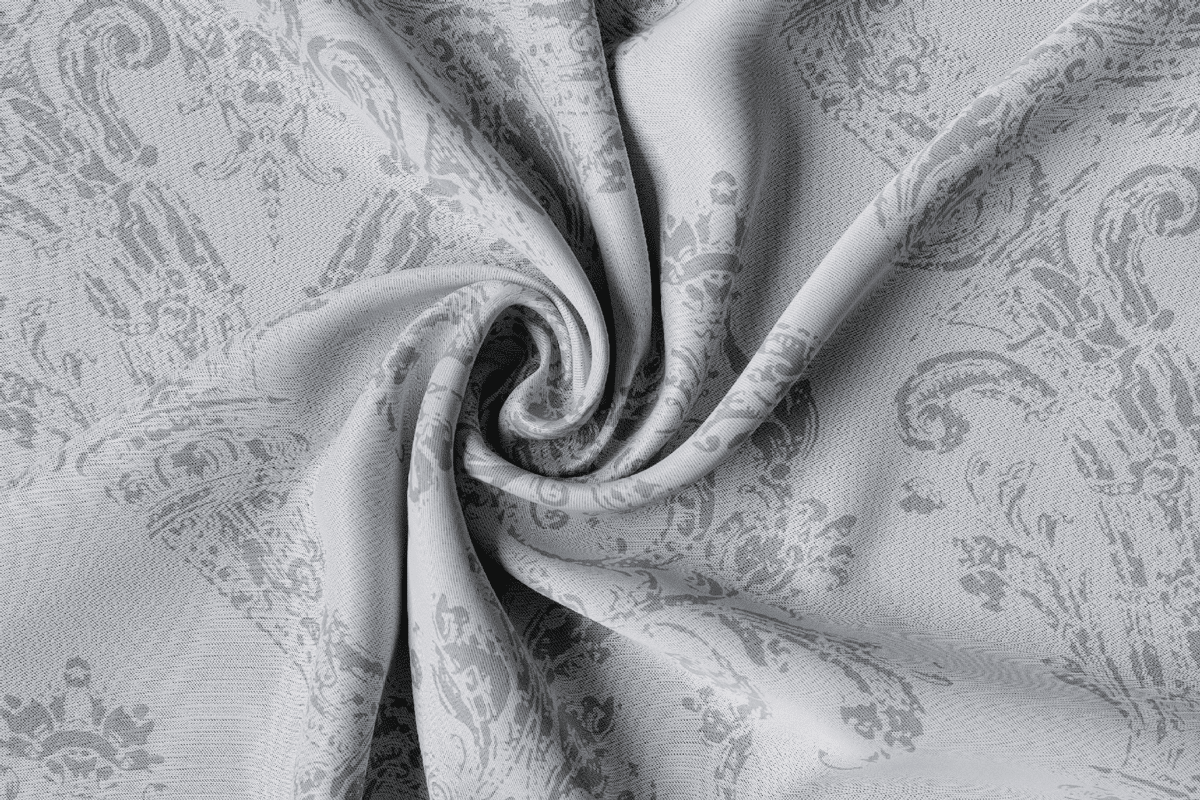 atriyum grey colored material curtain