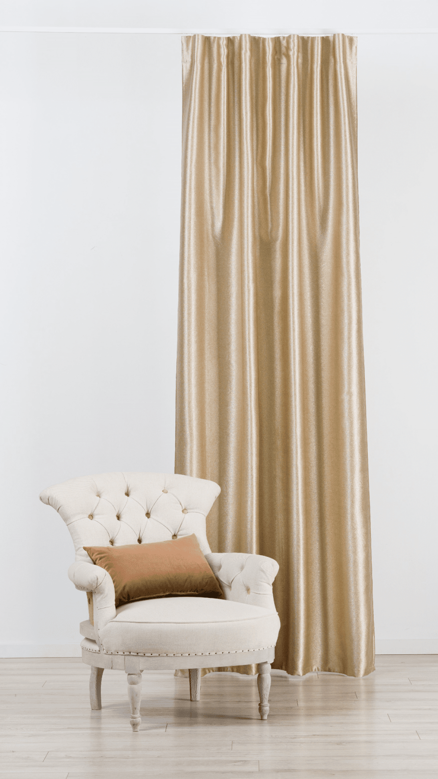 supreme yellow colored material curtain