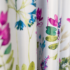 trellise purple colored material curtain