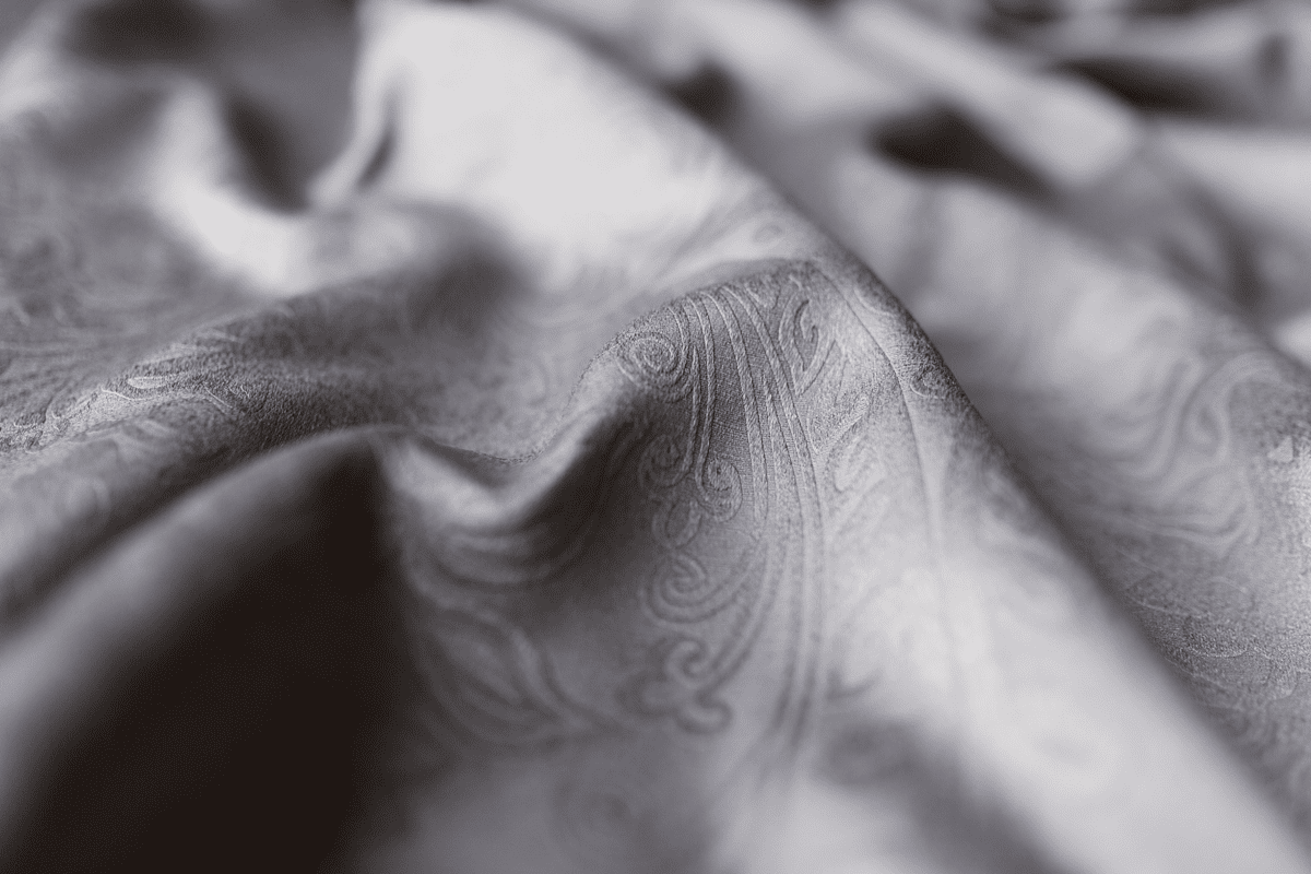 cora grey colored material curtain