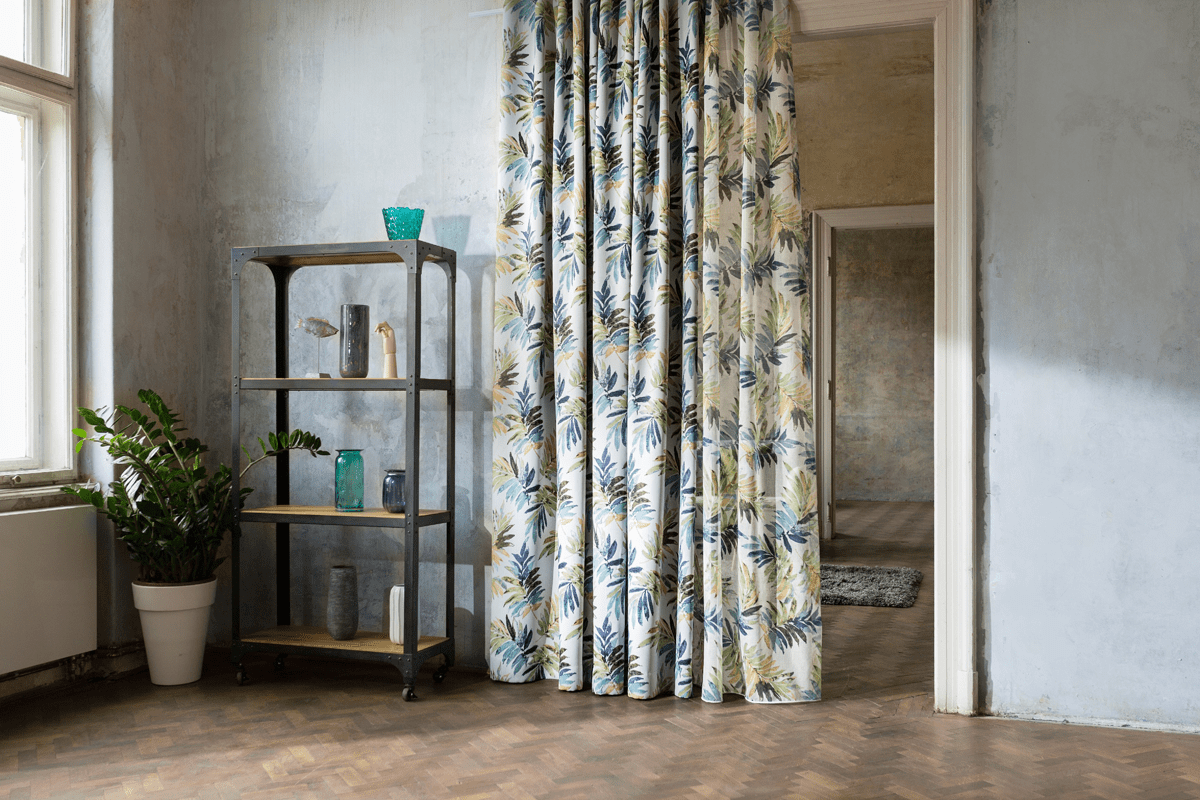 malibu white colored material curtain