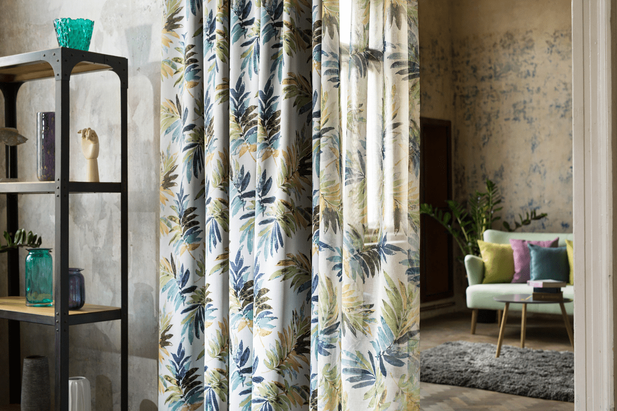 malibu white colored material curtain