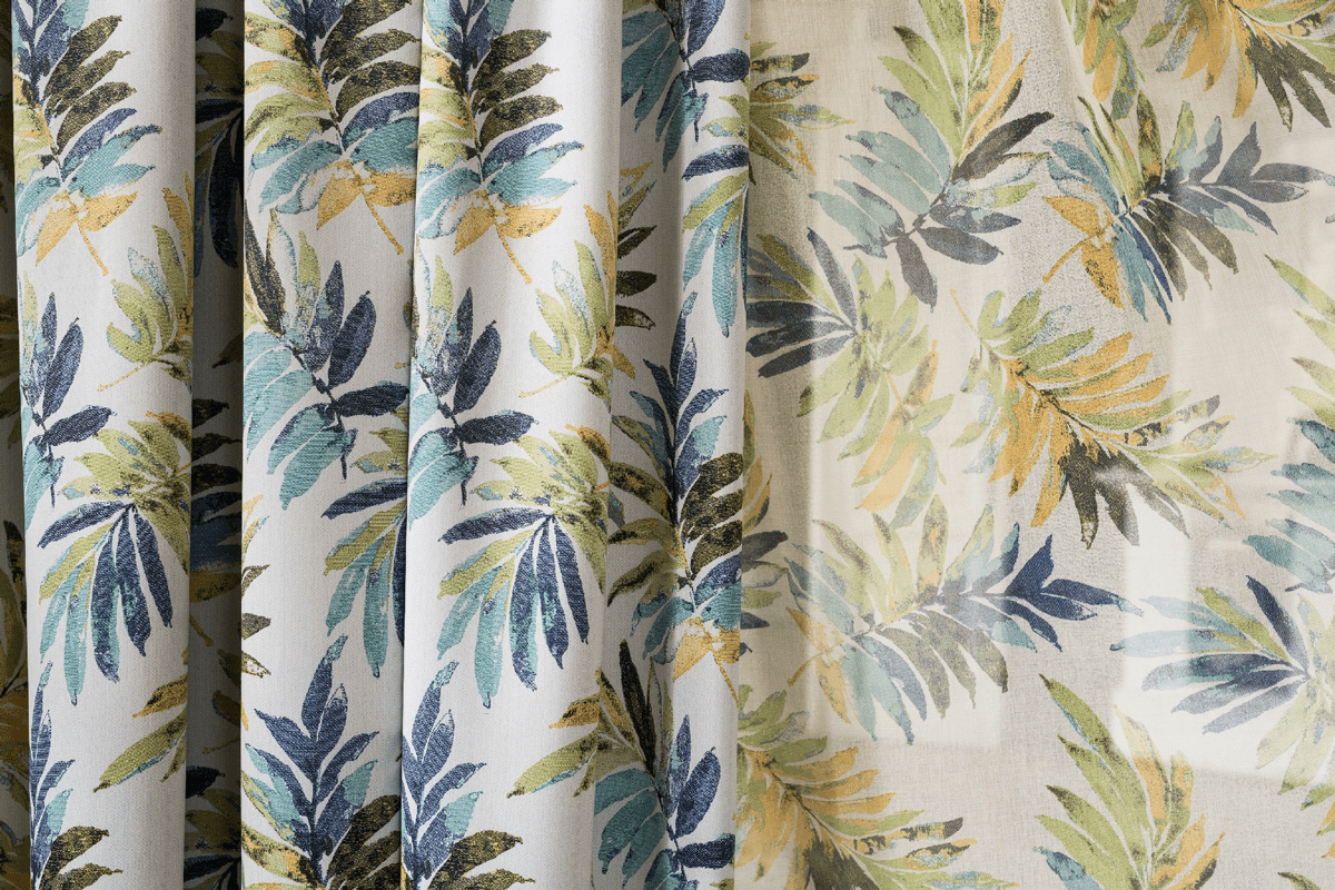 malibu white colored material curtain