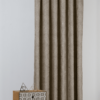 elysium coffee colored material curtain