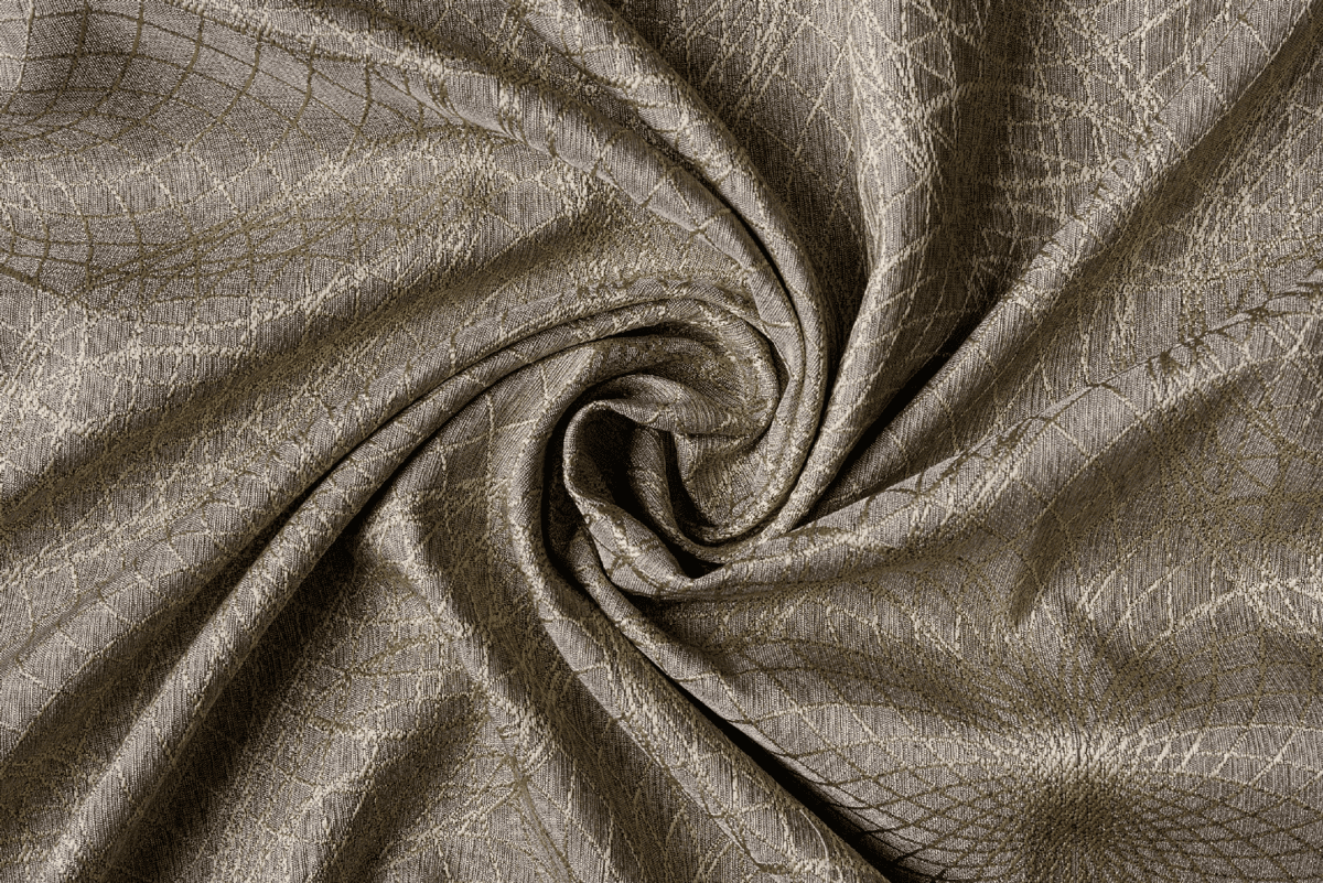 elysium coffee colored material curtain