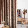 lussuria beige colored material curtain