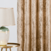 lussuria beige colored material curtain