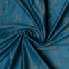 lussuria blue colored material curtain