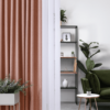 segovia pink colored material curtain