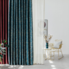 zanzibar green colored material curtain