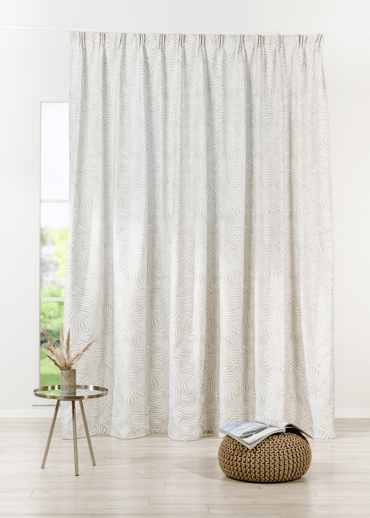 azaria pink colored material curtain