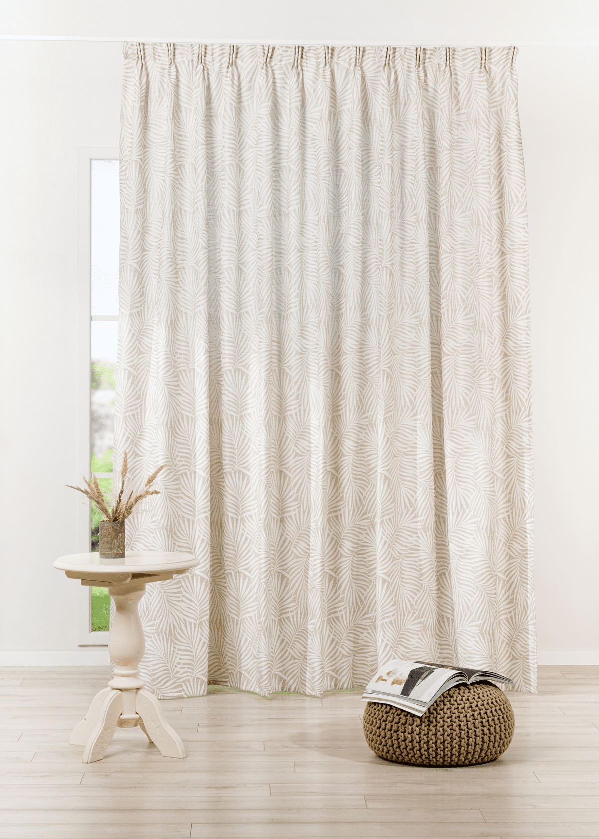 azaria pink colored material curtain