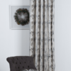 fusion grey colored material curtain