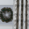fusion grey colored material curtain