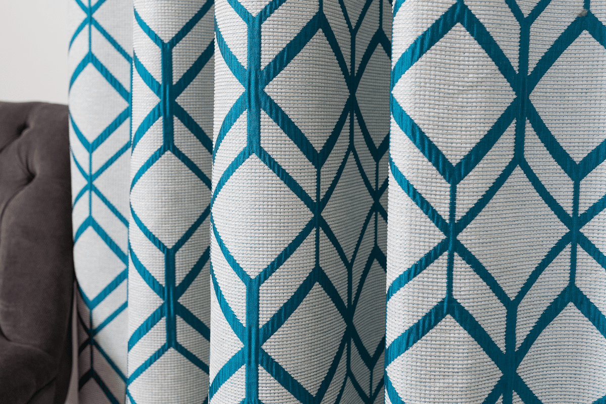 kubo black colored material curtain