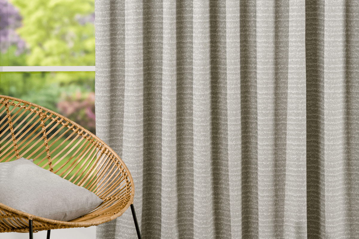 lusso grey colored material curtain