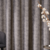 marciano beige colored material curtain