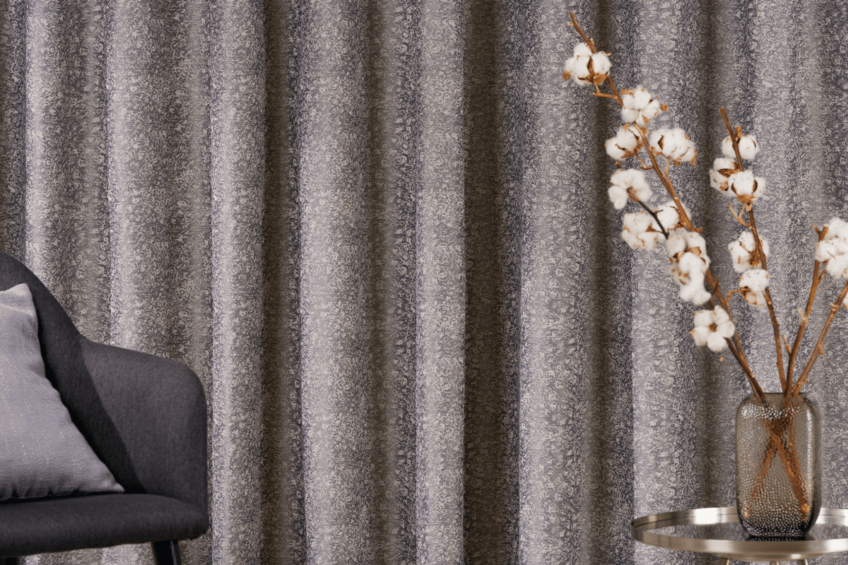 marciano beige colored material curtain