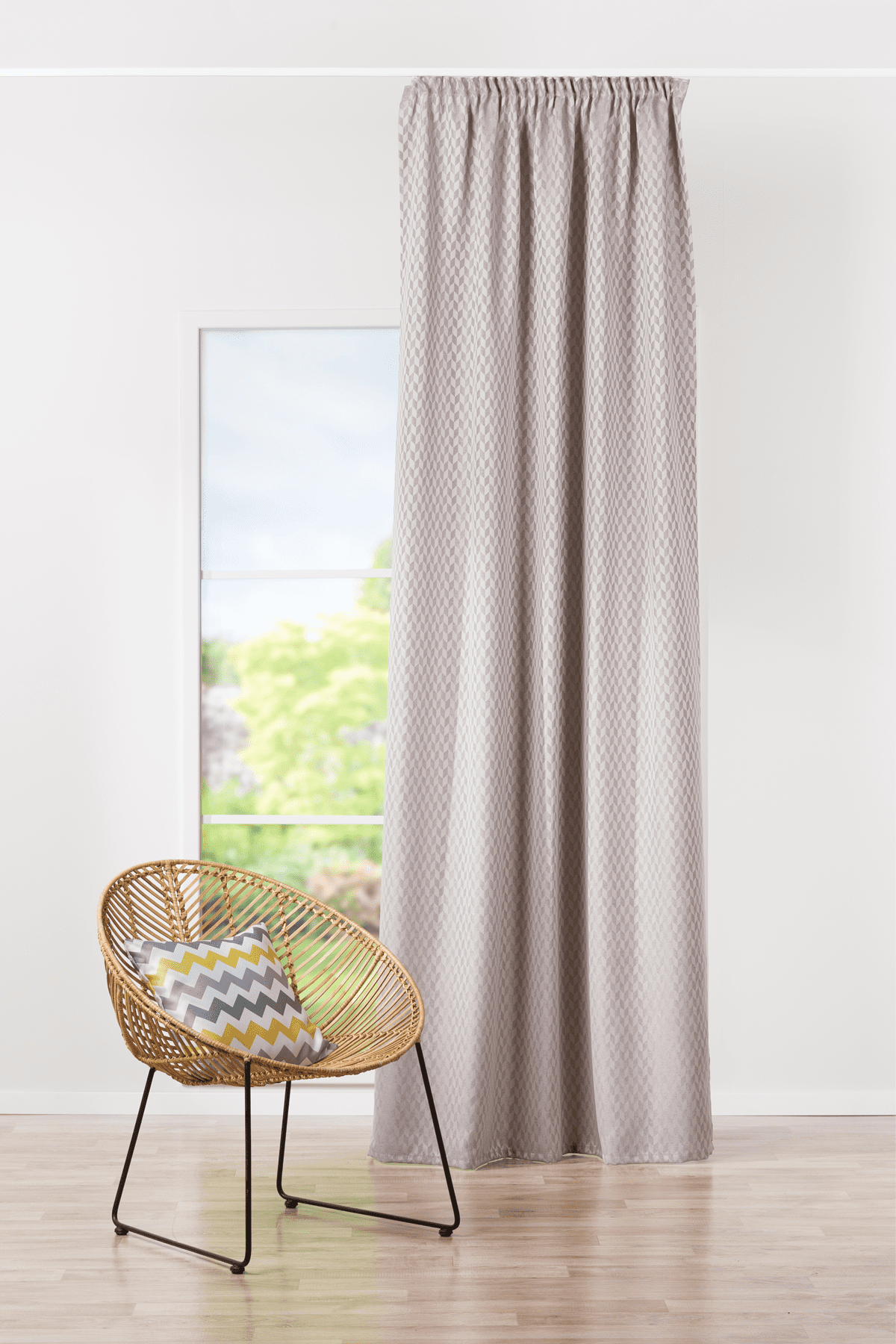 ravelo beige colored material curtain
