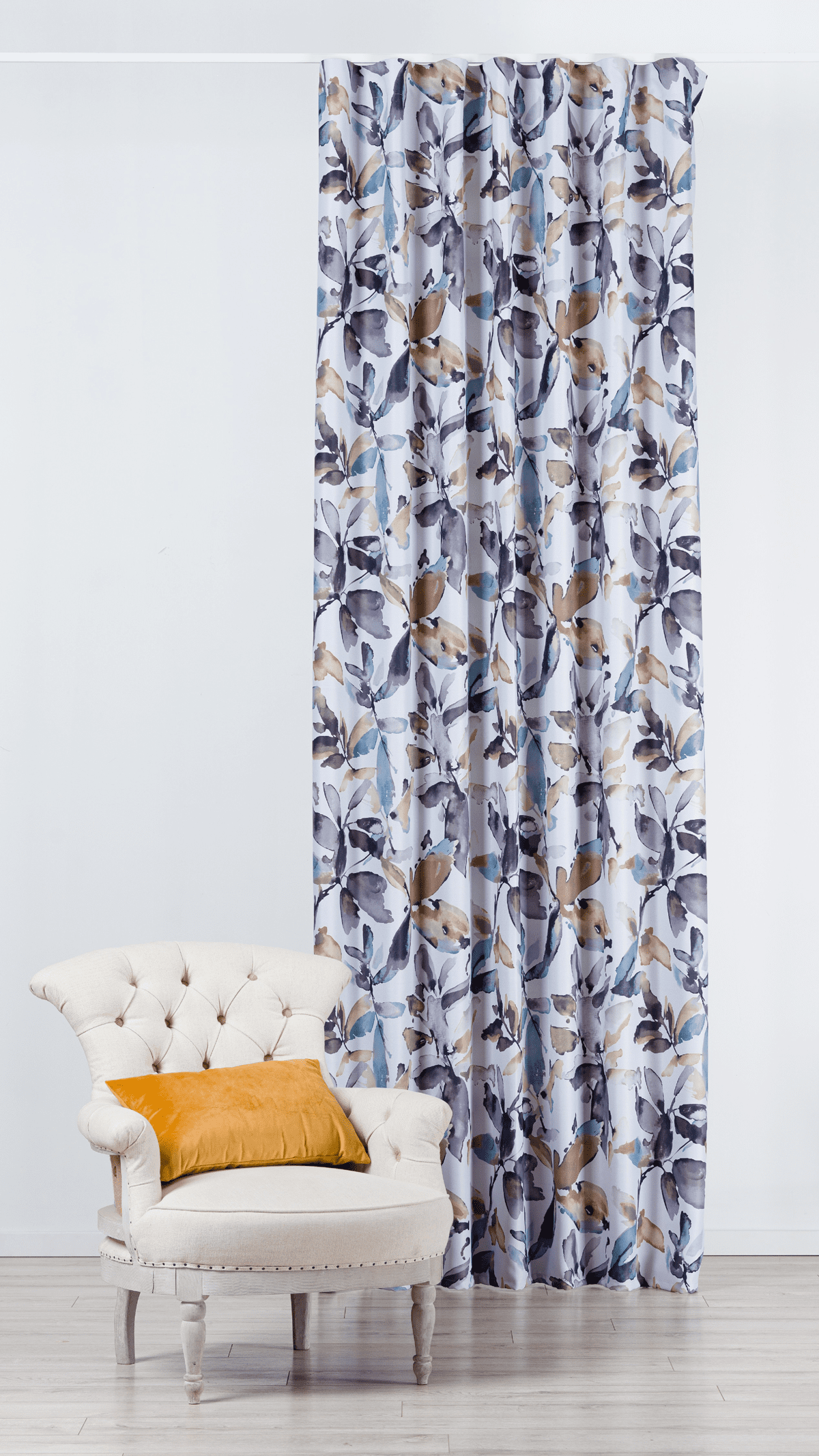 jolie purple colored material curtain