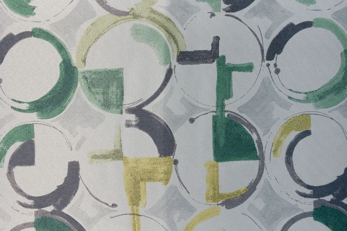 noto green colored material curtain