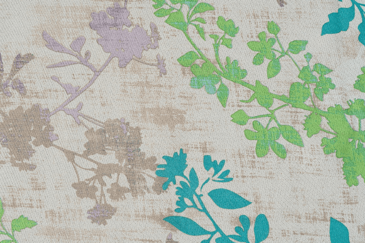 serenity blue colored material curtain