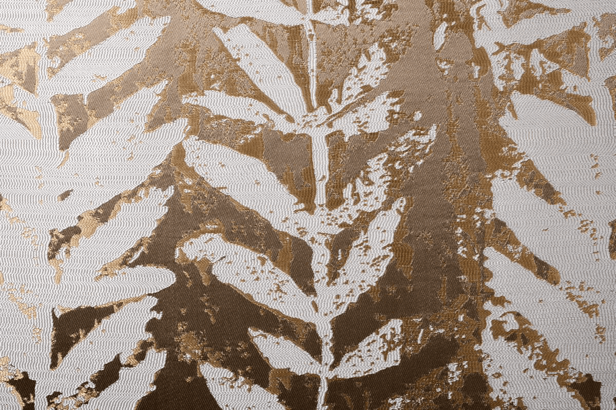 leto gold colored material curtain