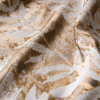 leto gold colored material curtain