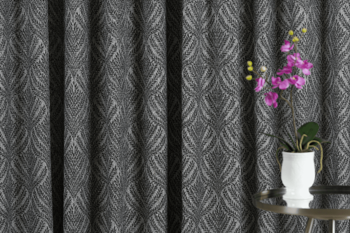 sesimbra grey colored material curtain