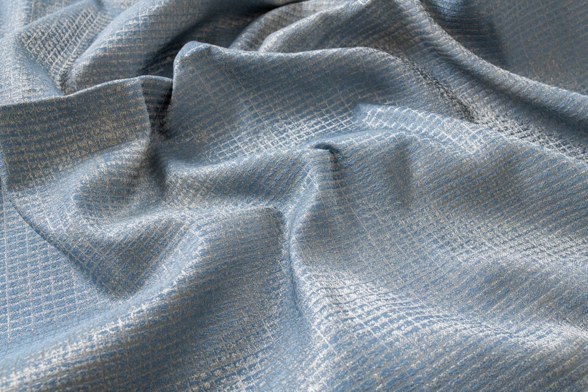 Azure grey colored material