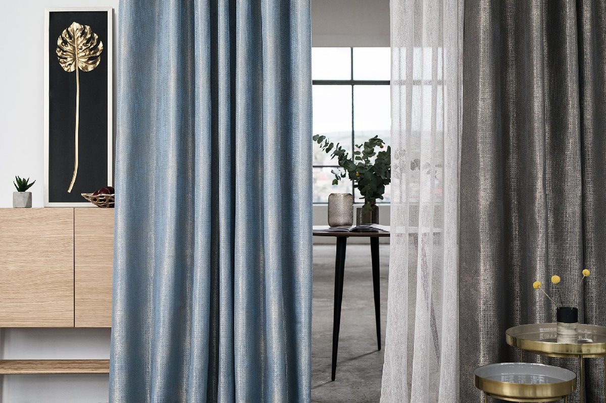 Azure grey colored material