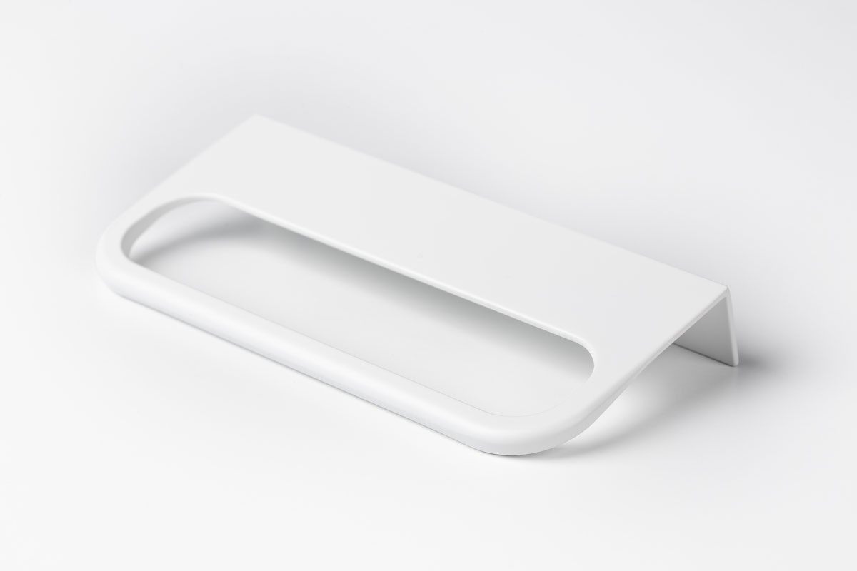 Rim matt white handles