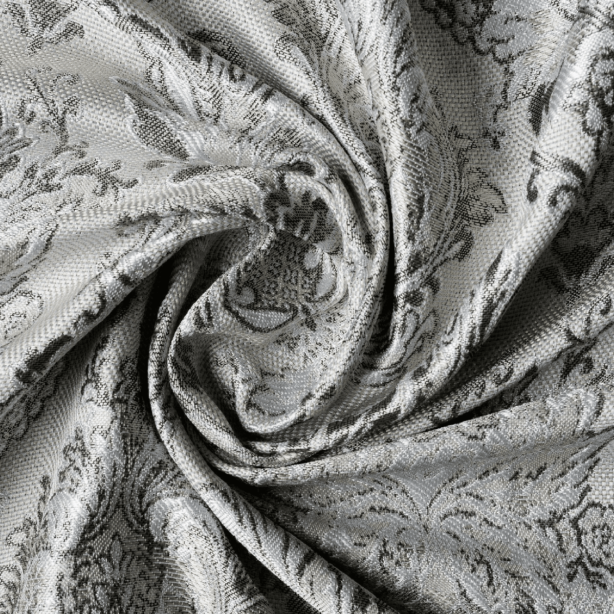 caspia grey colored material curtain