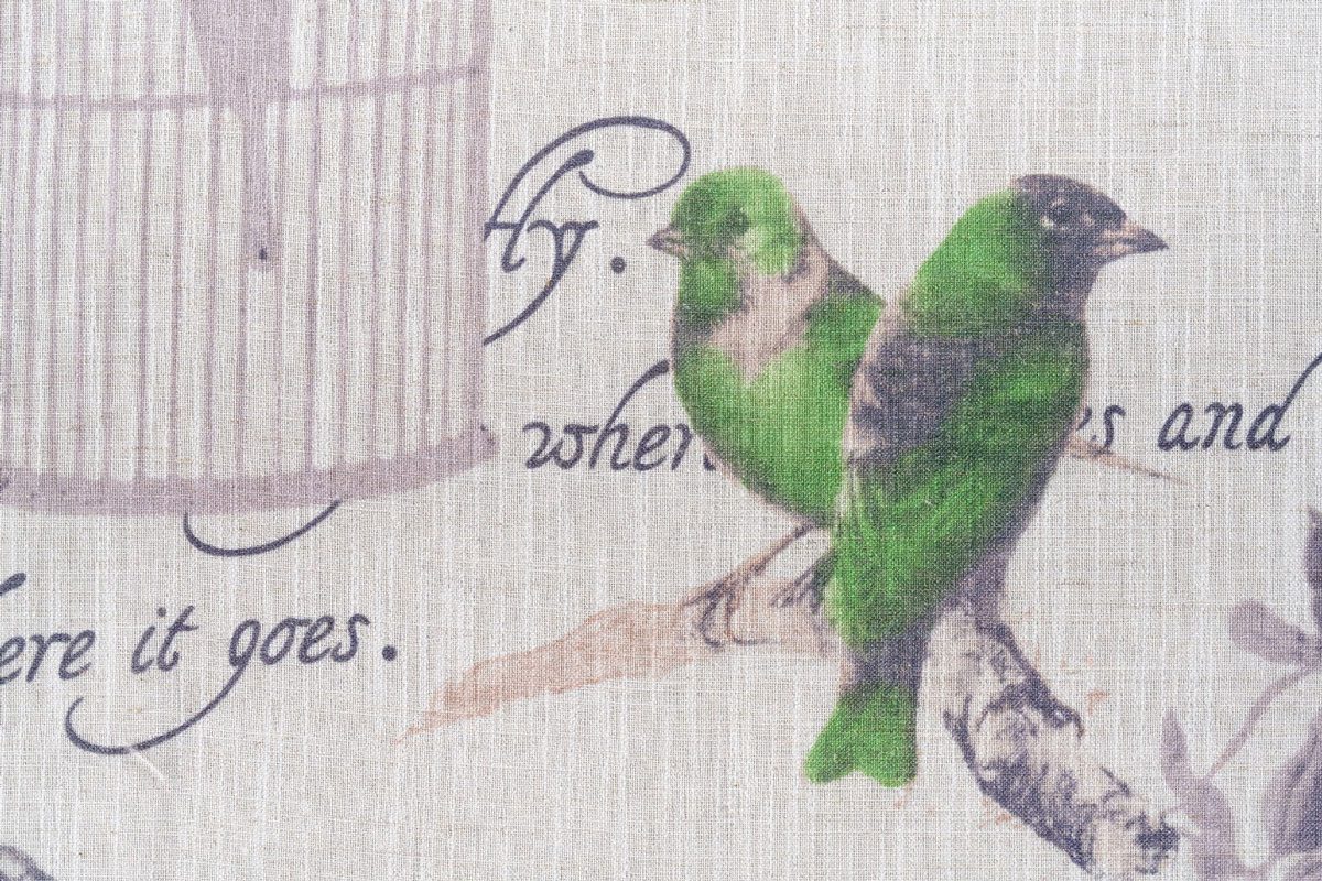 mahonia beige colored material curtain