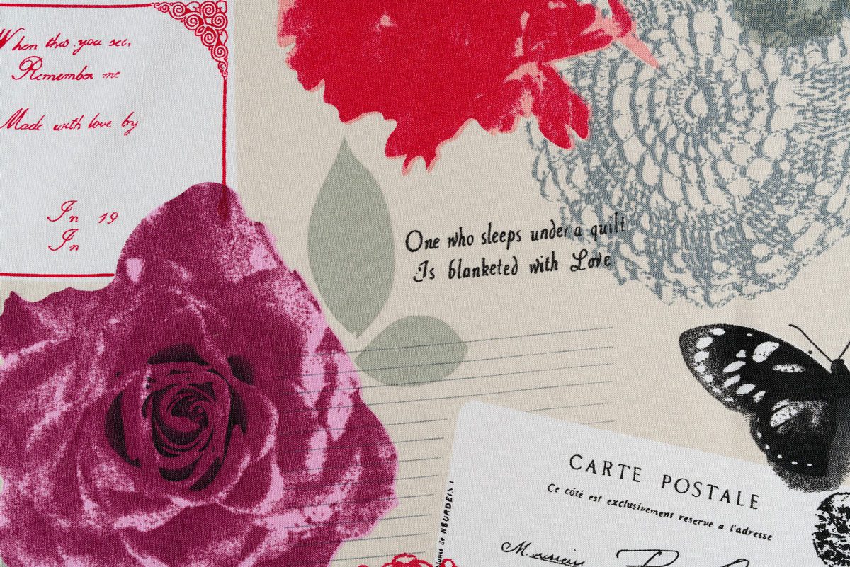 secret red colored material curtain