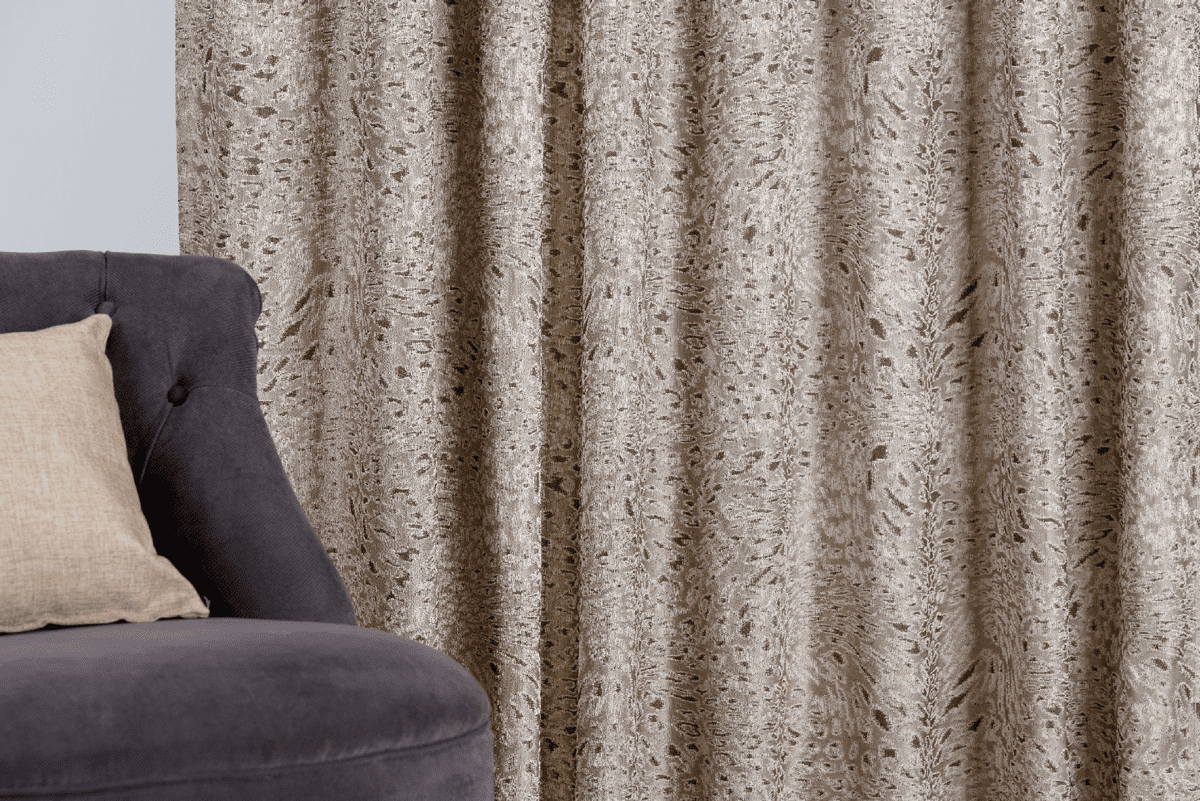 fiume beige print curtain