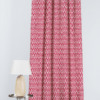 bengal red print curtain