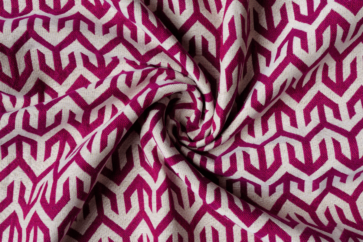 bengal purple print curtain