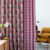 bermuda multicolor flower print curtain